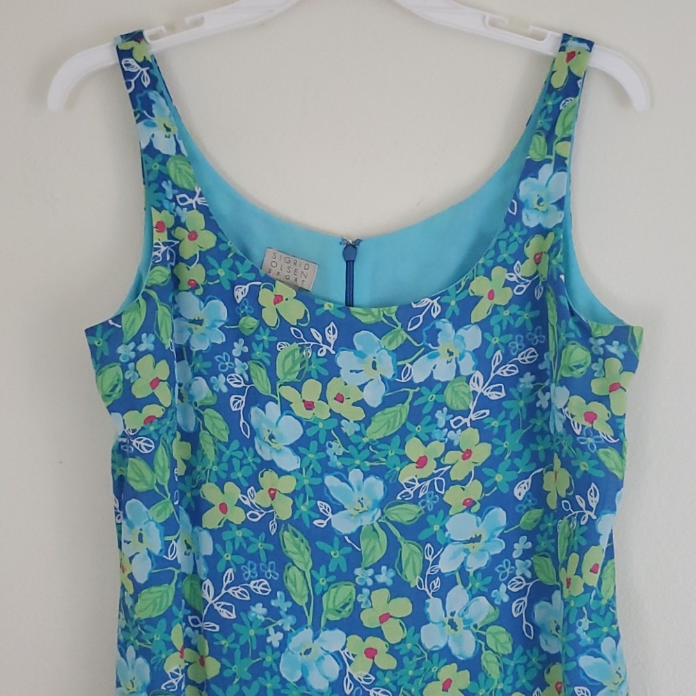 Sigrid Olsen Maxi Floral Print Sleeveless Dress 6 - Picture 2 of 10